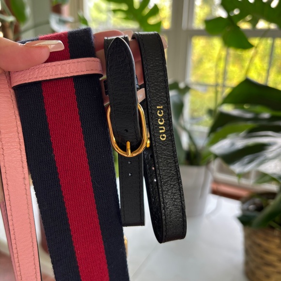 Authentic GUCCI Diana Mini Tote Bag in Pink Leather - Picture 7 of 10